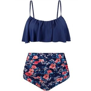 Two Piece High Waisted Swimsuit